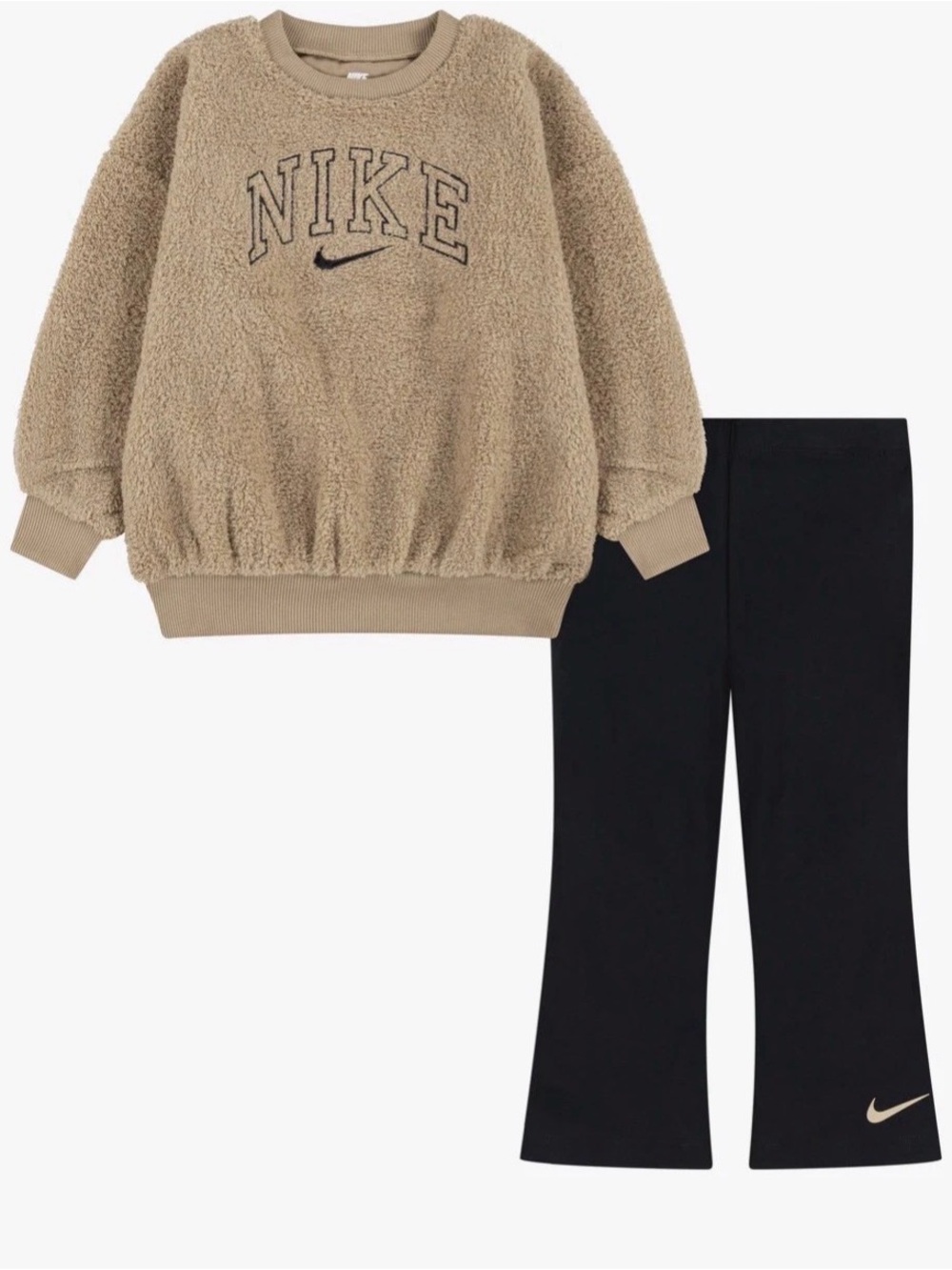 Nike Little Girls 2-Piece Long sleeve Crew Neck Sweatshirt & Leggings Set - 3T